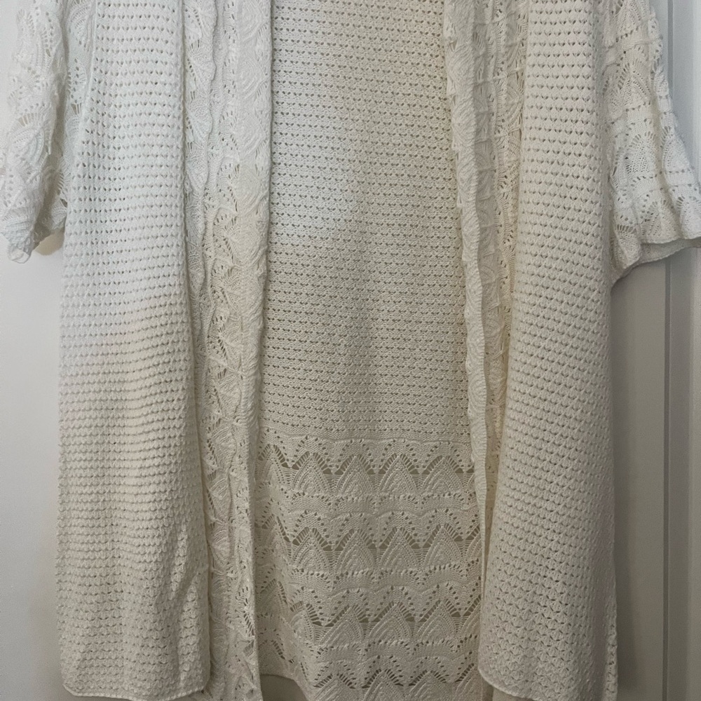 Westport Cream Open-Front Cardigan